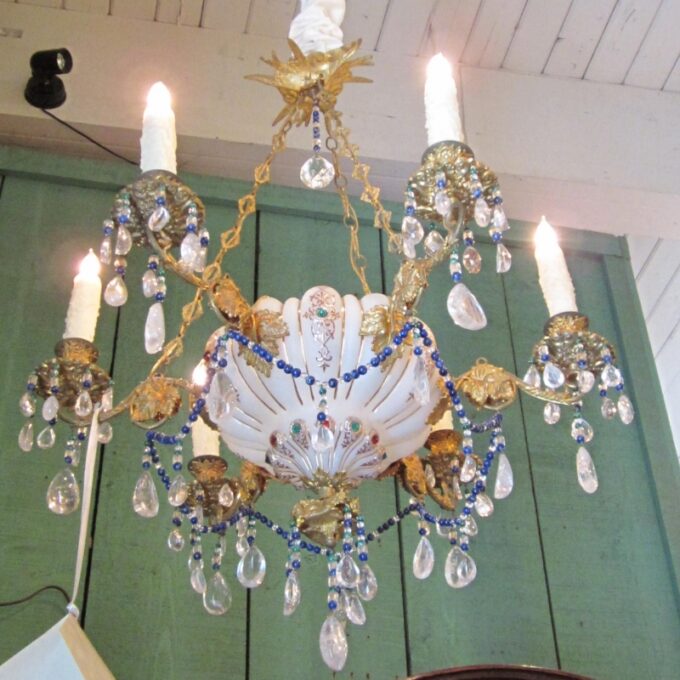 Beautiful Baltic Rock Crystal Chandelier