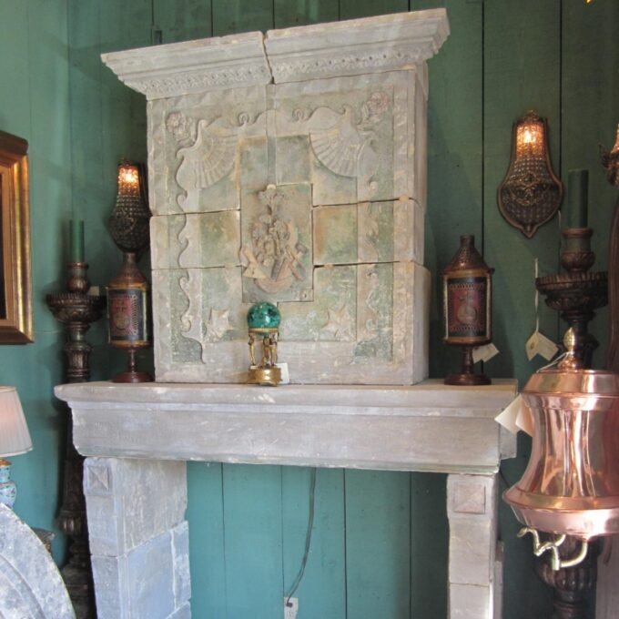 Artisanal Compagnon Fireplace 19th Century