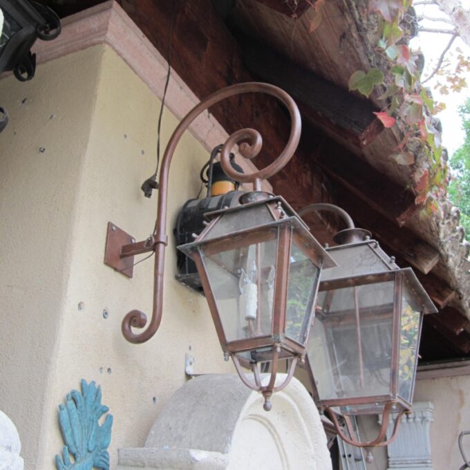 18th C. Lorraine Style Copper Lantern - Image 2