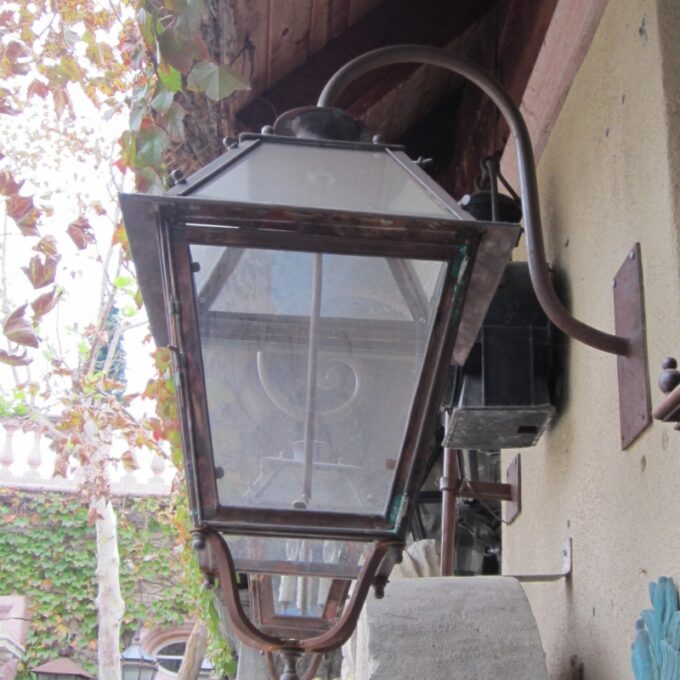 18th C. Lorraine Style Copper Lantern - Image 3