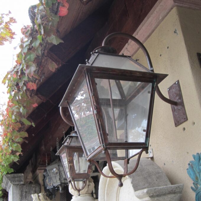 18th C. Lorraine Style Copper Lantern - Image 4