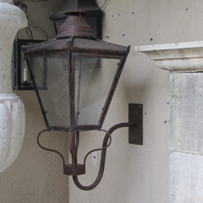 Pair Of 19th C. Style Copper and Iron Lanterns - Image 3