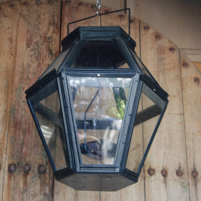 Large And Small Hexagonal 20th C Lanterns