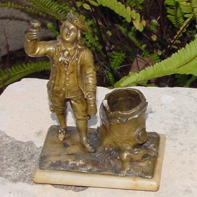 Pair Of 19th Century French Bronzes Of A Shepherd and A Shepherdess