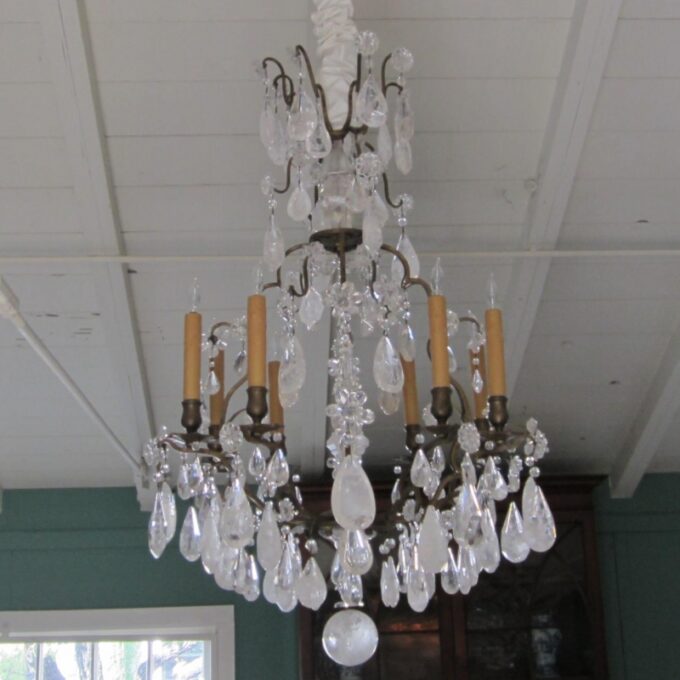 18th Century Louis XV Chandelier 8-Light - Image 4