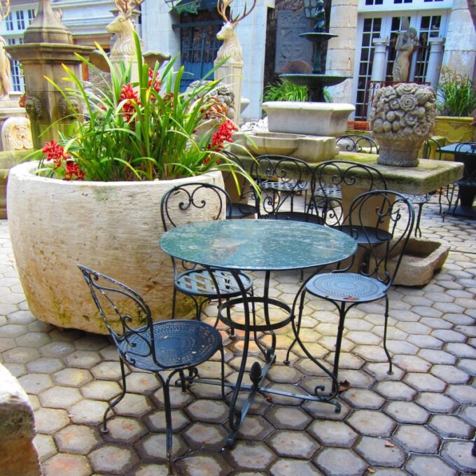 19th Century Napoleon III Iron Garden Chairs