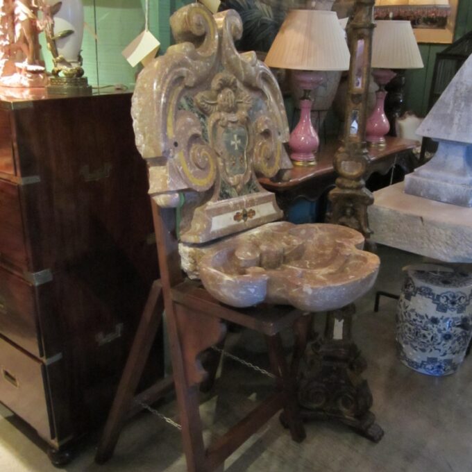 Good Italian Baroque Marble Front late 17th C.