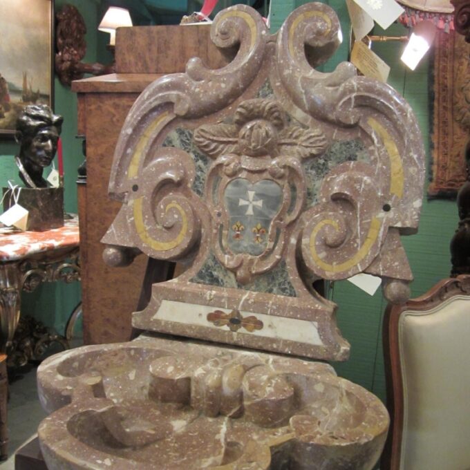 Good Italian Baroque Marble Front late 17th C. - Image 2