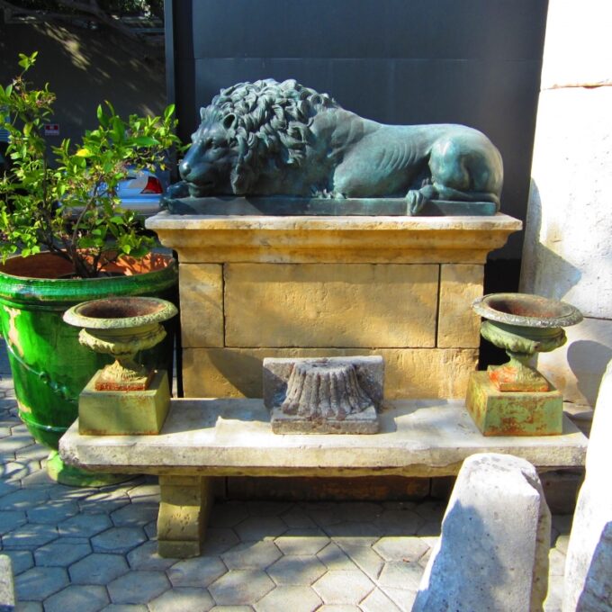 A Beautiful air Of Cast Iron Jardinieres - Image 3