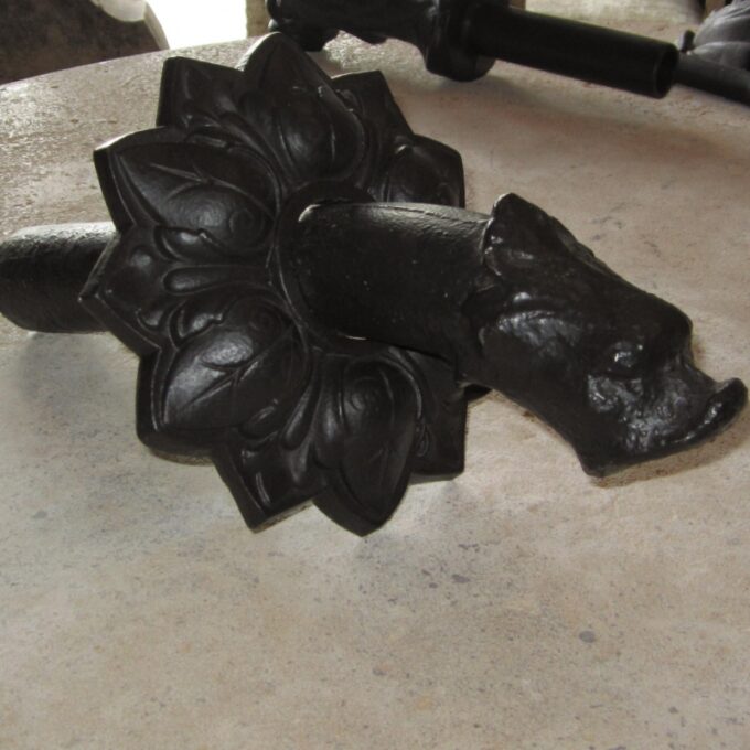 Cast Iron Spout With Escutcheon - Image 3