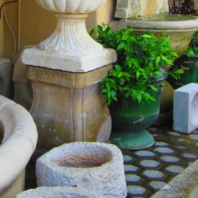 Early 19th Century Stone Garden Pedestals - Image 3