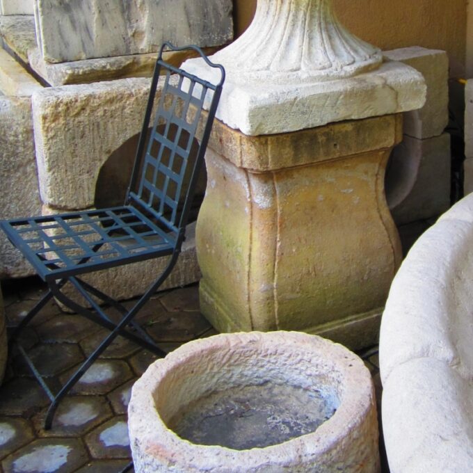 Early 19th Century Stone Garden Pedestals - Image 4