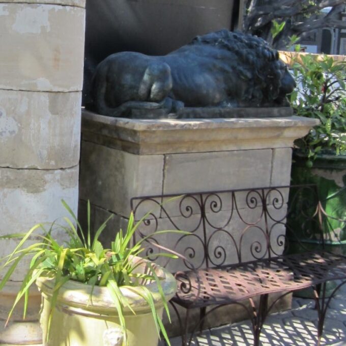 Very Large Pair Of Limestone Pedestals - Image 2