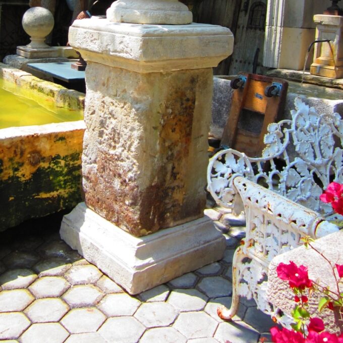 Late 18th early 19th Century Large Stone Pedestals
