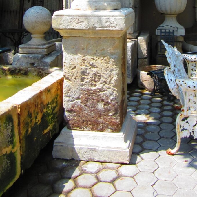 Late 18th early 19th Century Large Stone Pedestals - Image 2
