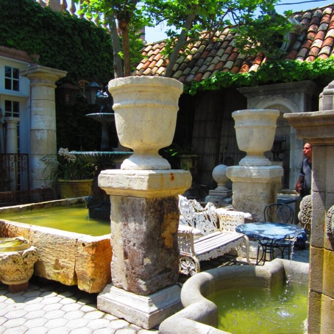 Late 18th early 19th Century Large Stone Pedestals - Image 3