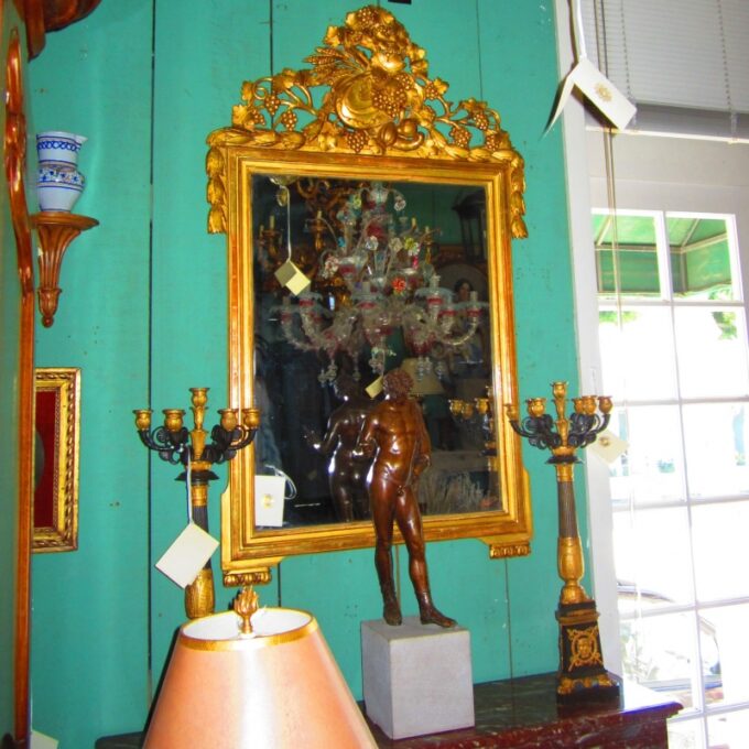 Richly Carved 18th Century Louis XVI Mirror