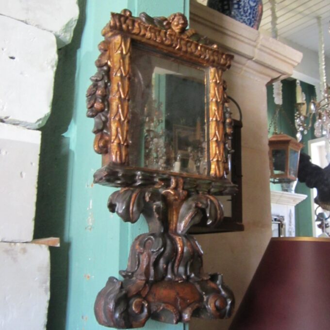 Small 18th Century Continental Mirror