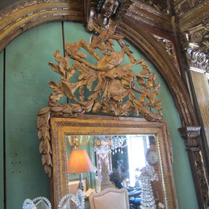 18th Century Louis XVI Provencal Mirror In Bois Doré - Image 3