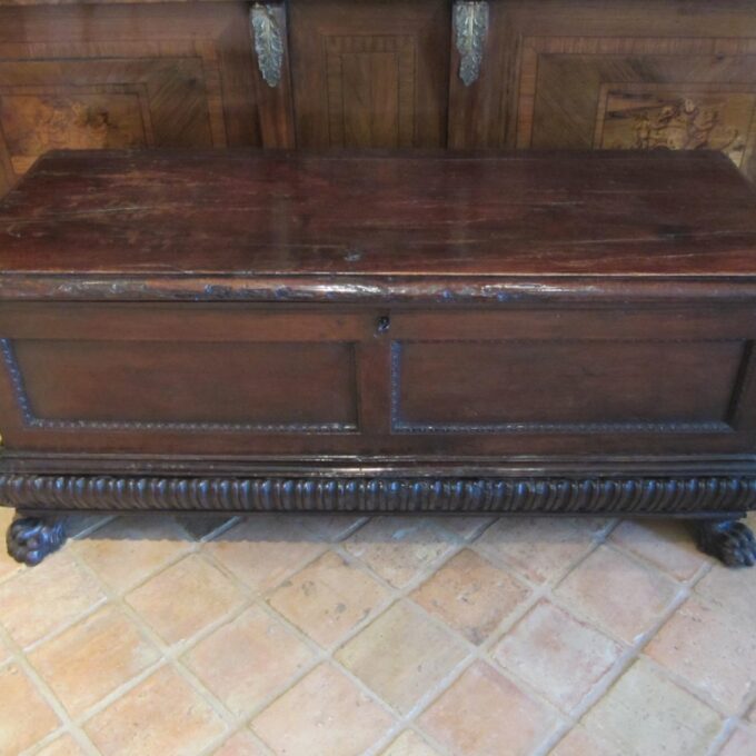 18th Century Italian Tuscan Walnut Cassoni - Image 3