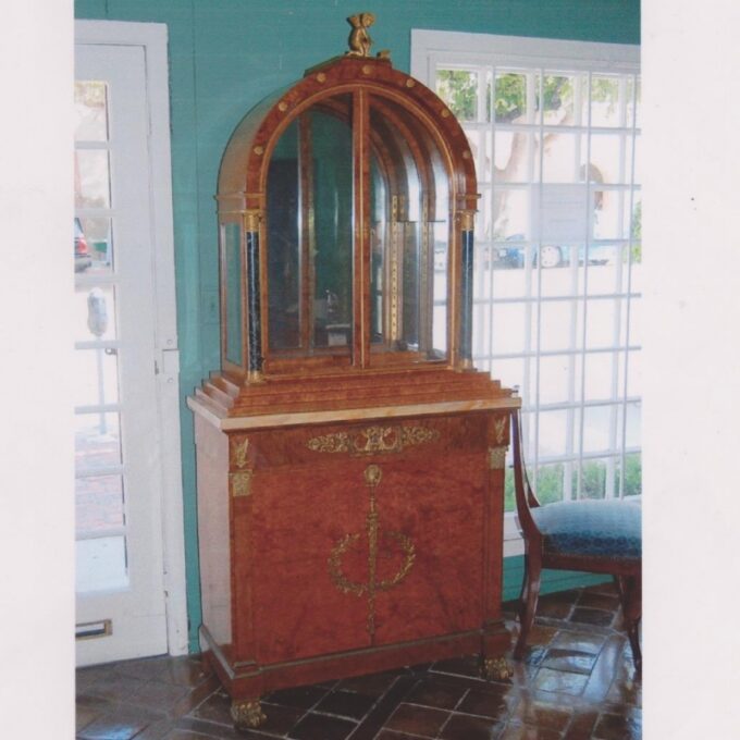 19th Century Charles X Ormolu Mounted Cabinet and Vitrine