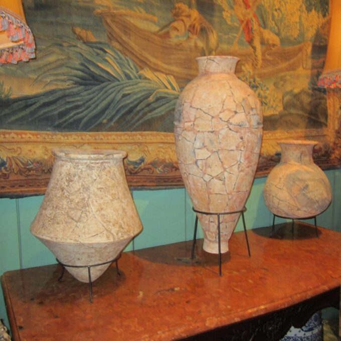 Group Of Three Ancient  Jars Circa 3500 BC - Image 2