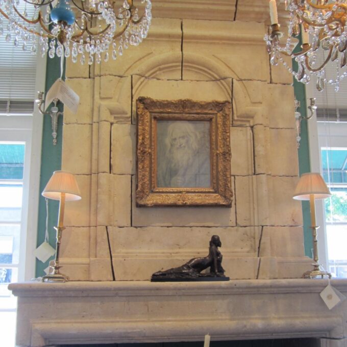 Very Rare 17th Century Trumeau Fireplace - Image 3