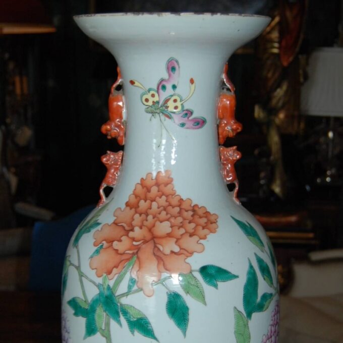 Large Pair Of Oriental Vases 19th Century - Image 2