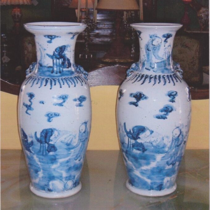 Pair Of Late 19th Century Chinese Porcelain Vases