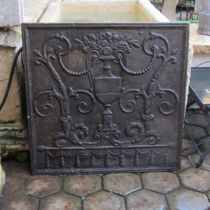 18th Century Rococo Fire Plaque