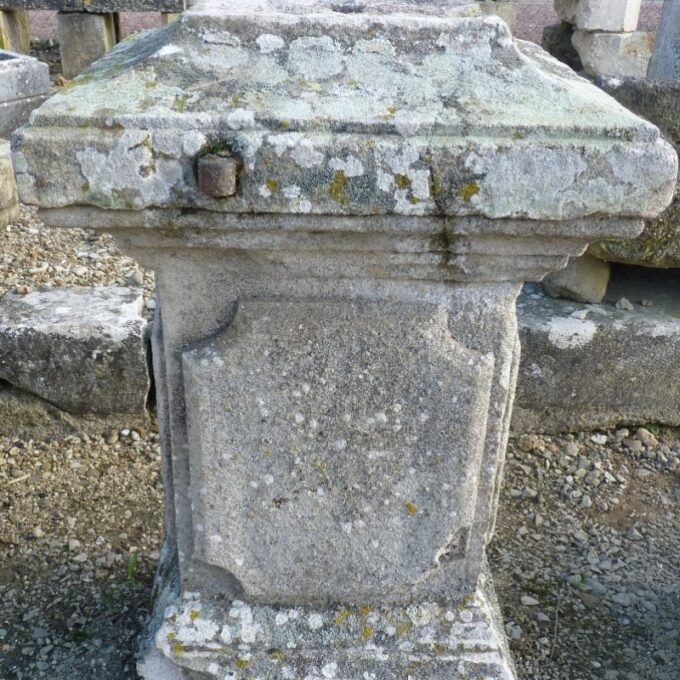 Beautiful Pair Of 17th Century Stone Pedestals - Image 4