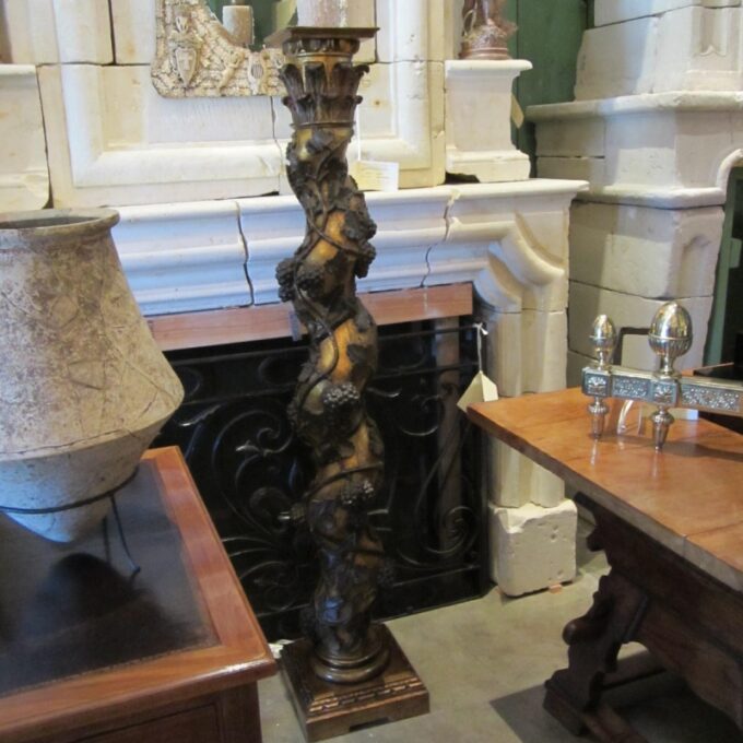 17th Century Gilt Wood Columns