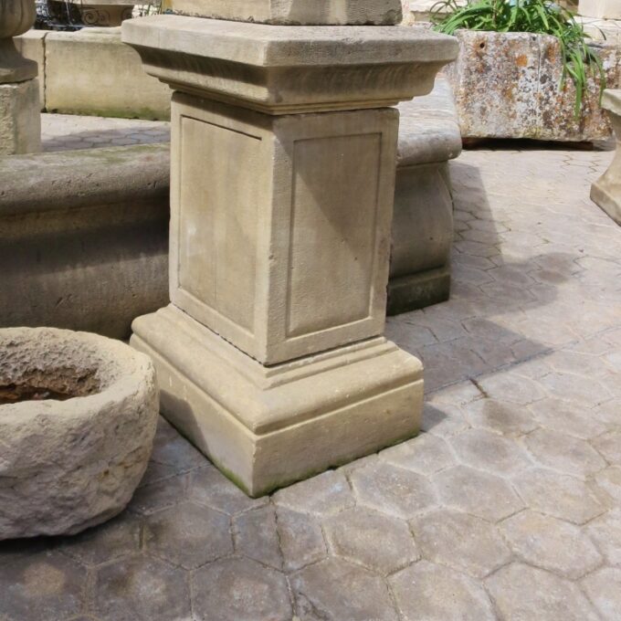 A Beautiful Pair Of 19th Century Stone Pedestal - Image 2
