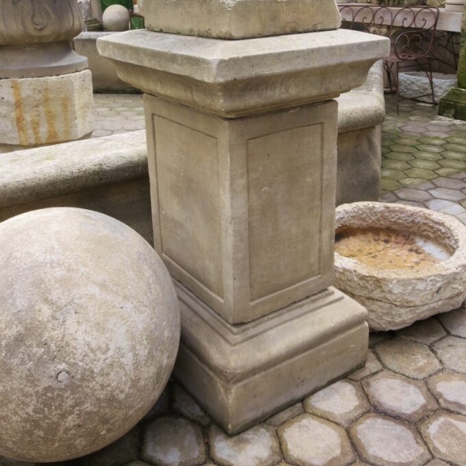A Beautiful Pair Of 19th Century Stone Pedestal - Image 3