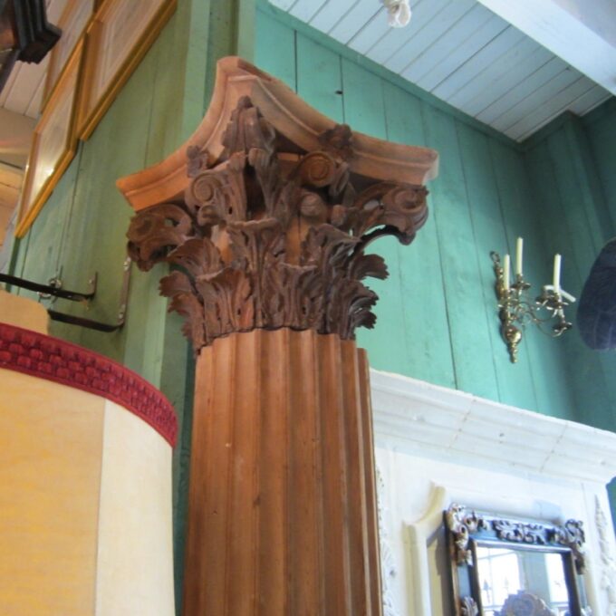 Pair 19th Century Fluted Columns - Image 2