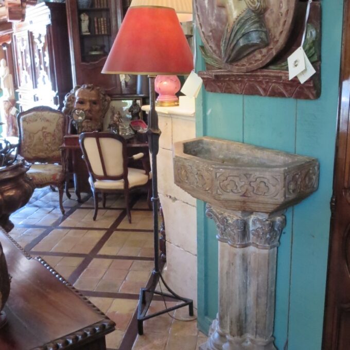 Giacometti Style Hand Forged Floor Lamps - Image 3