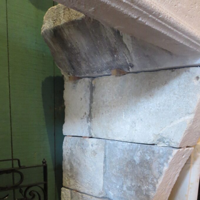 Louis XIV Style Carved Limestone Fireplace - Image 4