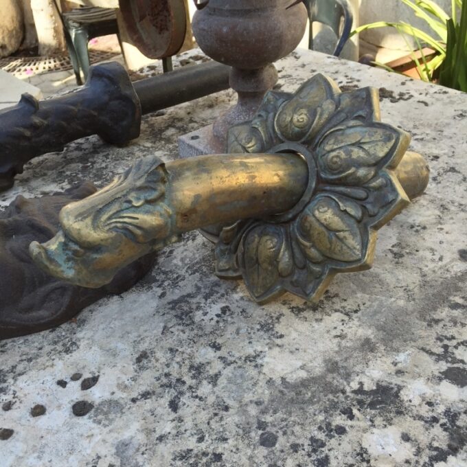Cast Bronze Spout With Escutcheon - Image 2