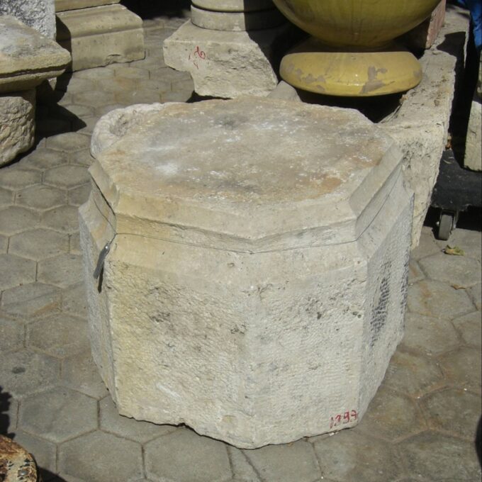 17th Century Stone Base Pilaster