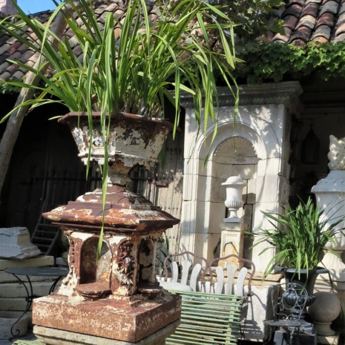 19th Century Neo Gothic Iron Urn