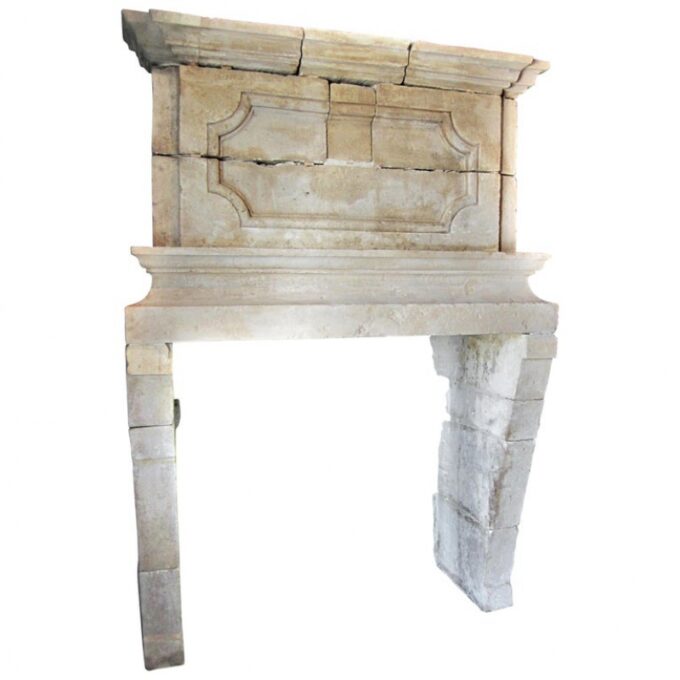Very Rare And Beautiful Louis XIII Fireplace With Trumeau