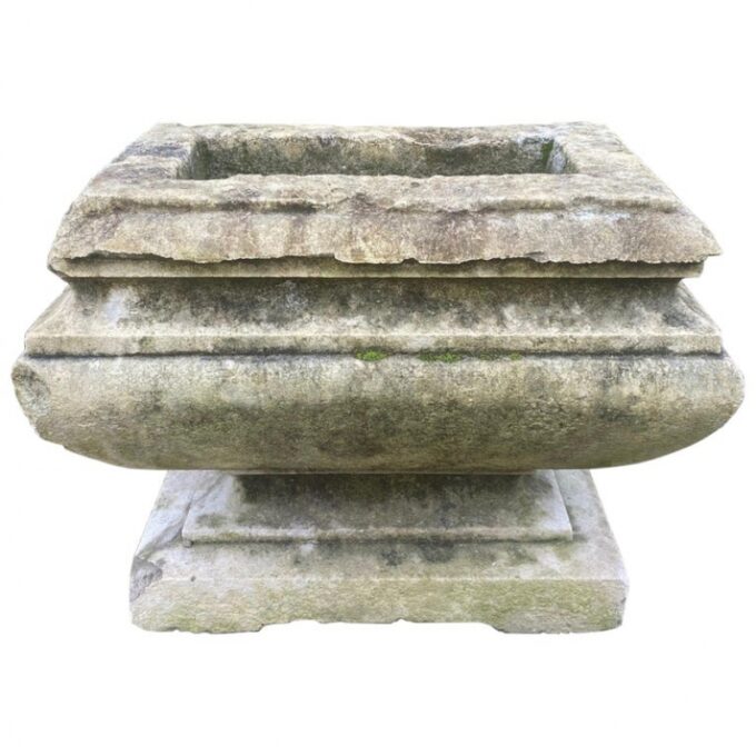 17th Century Stone Jardiniere Planter Center piece