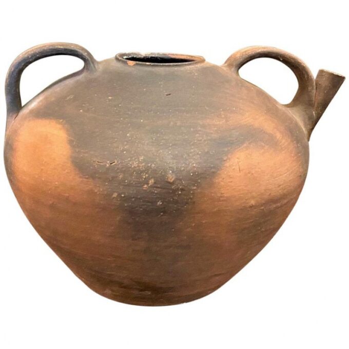 19th C. Water Holder Jug pottery hand made Pitcher Vase antiques Los Angeles CA