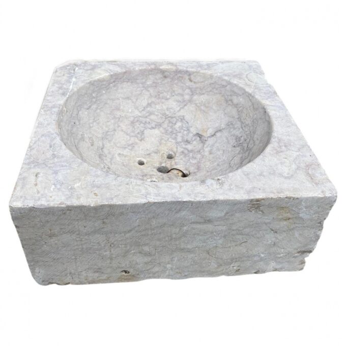 19th Century hand carved marble sink stone
