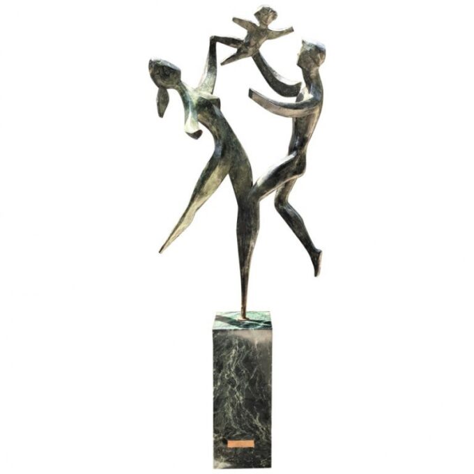 "Spirit Of Life" 20th Century Bronze Figure American artist Robert Russin (1914-2007.)
