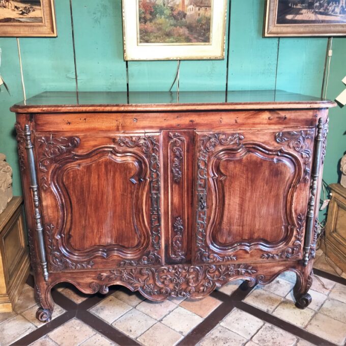 18th C. French Provencal Arlesienne Credence in Walnut Antiques Los Angeles CA - Image 2