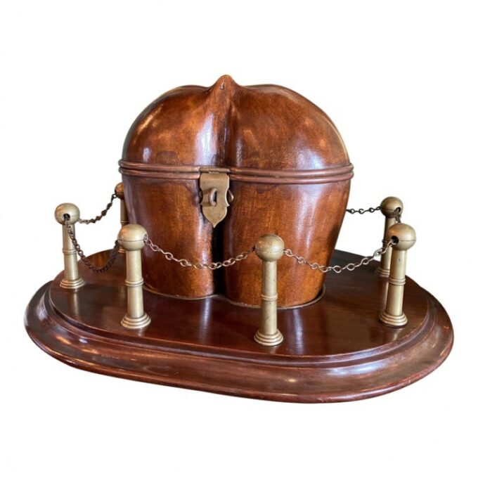 18th-19th Century Fruit Wood Coco Georgian to Victorian Tea Caddy Centerpiece LA
