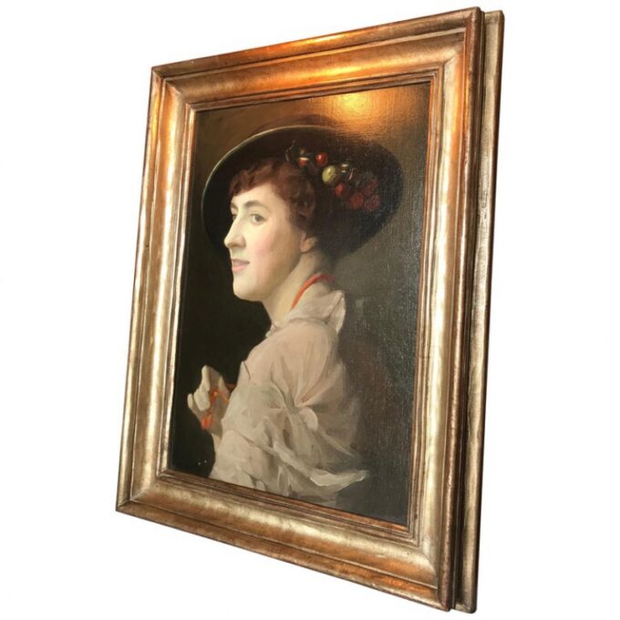 Portrait of a Lady American painter wall mount Art Decorative painting framed LA