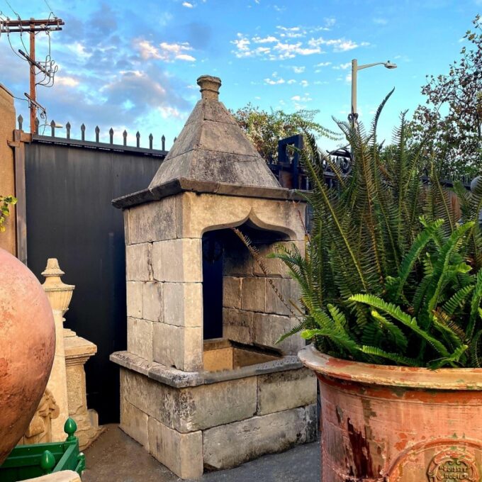 Rare Hand Carved Stone Wellhead cistern Basin Antique Fountain Focal point LA CA - Image 4