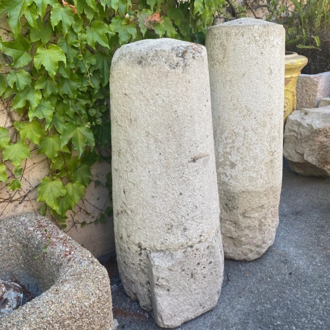 Beautiful 18th Century Stone pedestal bases - Image 2